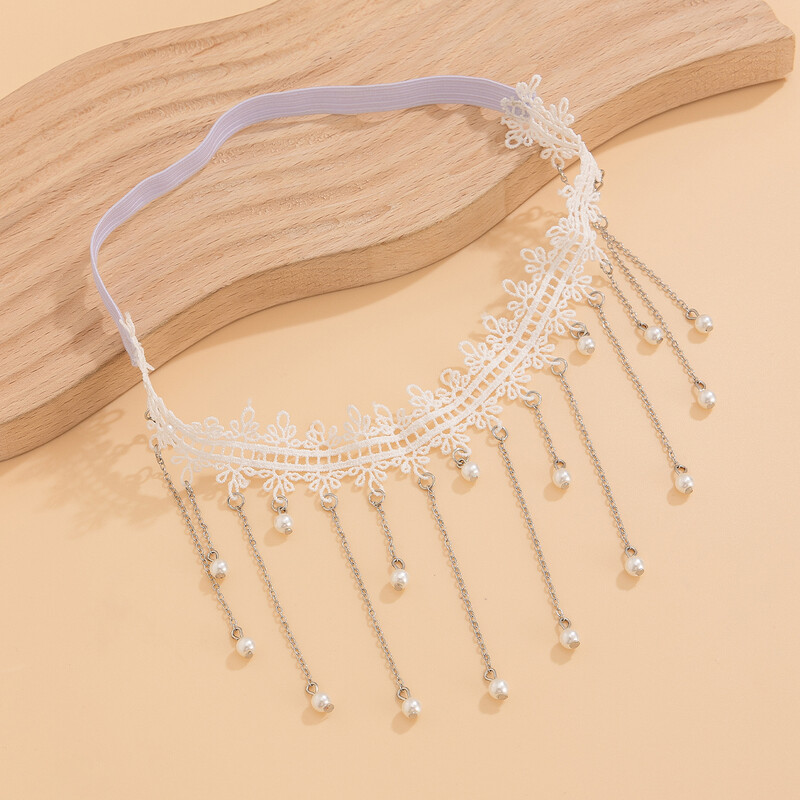 Ingemark, elegant, imitație de perle, ciucuri, picior, coapsă, lanț pentru femei, bandaj elastic, portjartieră, bijuterii pentru corp, accesorii pentru miercuri, cadou