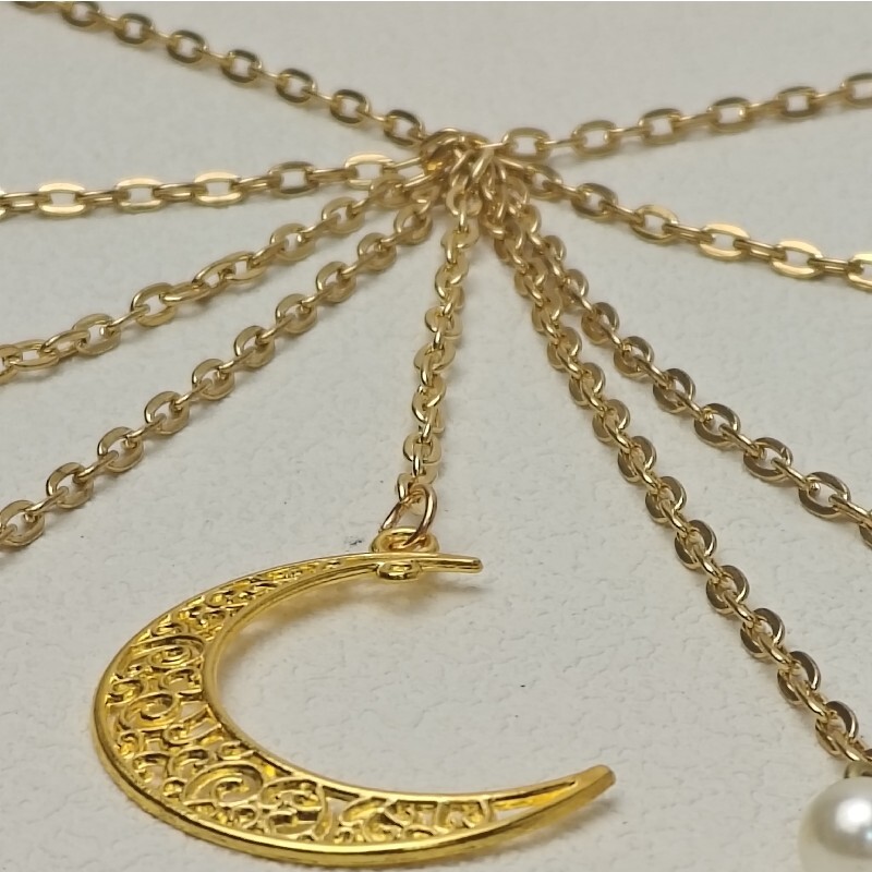 Trbuh oko struka Lanac Mjesec Metalni ukras Novi boemski remen s resicama Haljina oko struka Nakit za tijelo za žene Svestrani dodaci Moda