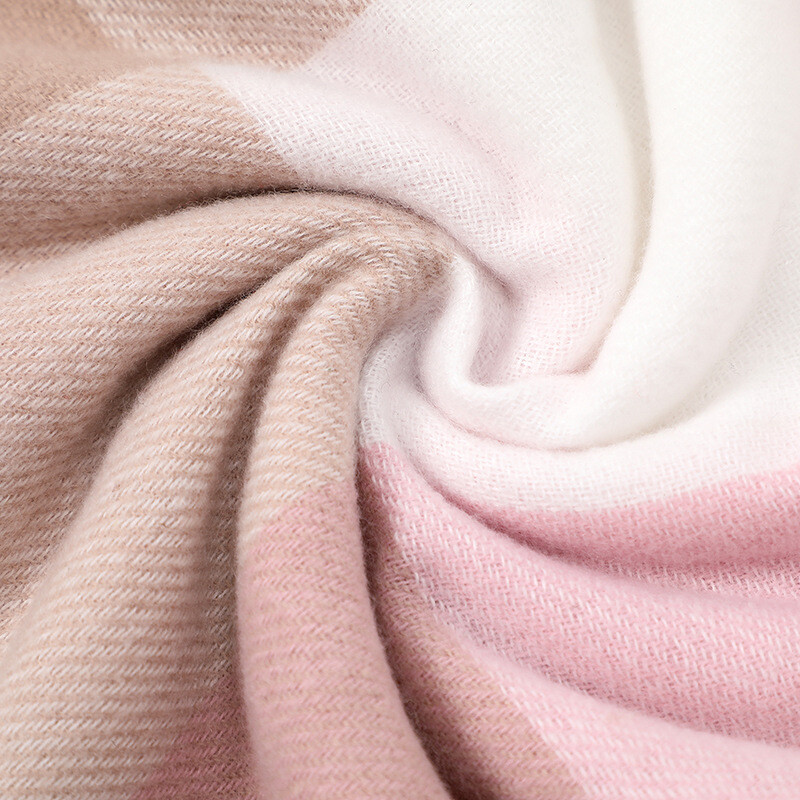 Topla deka od kašmira Ženska putna zimska marama Modni karirani debeli šal od pašmine s resicama Ležerni Bufanda Pončo Novo