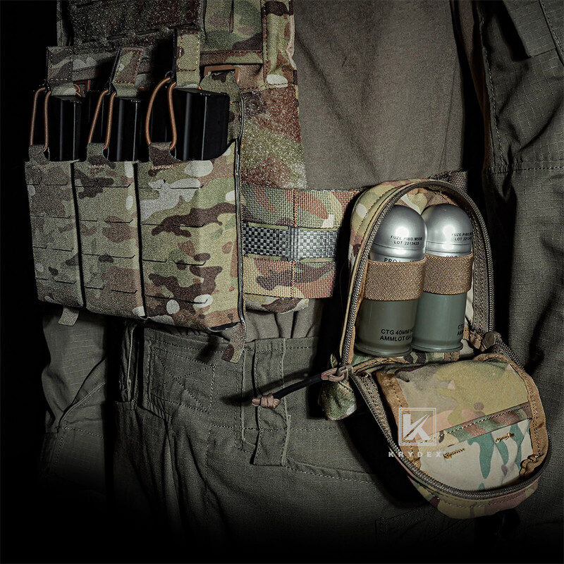 Taktické vertikálne puzdro KRYDEX, univerzálne úložné puzdro, systém Molle na opasok, airsoft, poľovnícke príslušenstvo