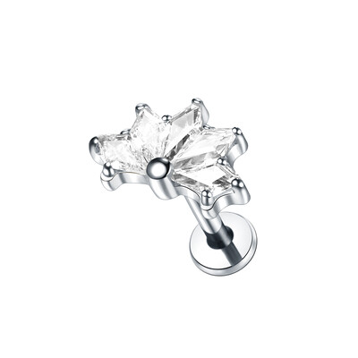 1 gab. Titāna cirkons Labret pīrsingi lūpu gredzeni zelta krāsā CZ skrimslis spirāle daivas gliemežnīcas auskaru pīrsingi sieviešu rotaslietas 16G