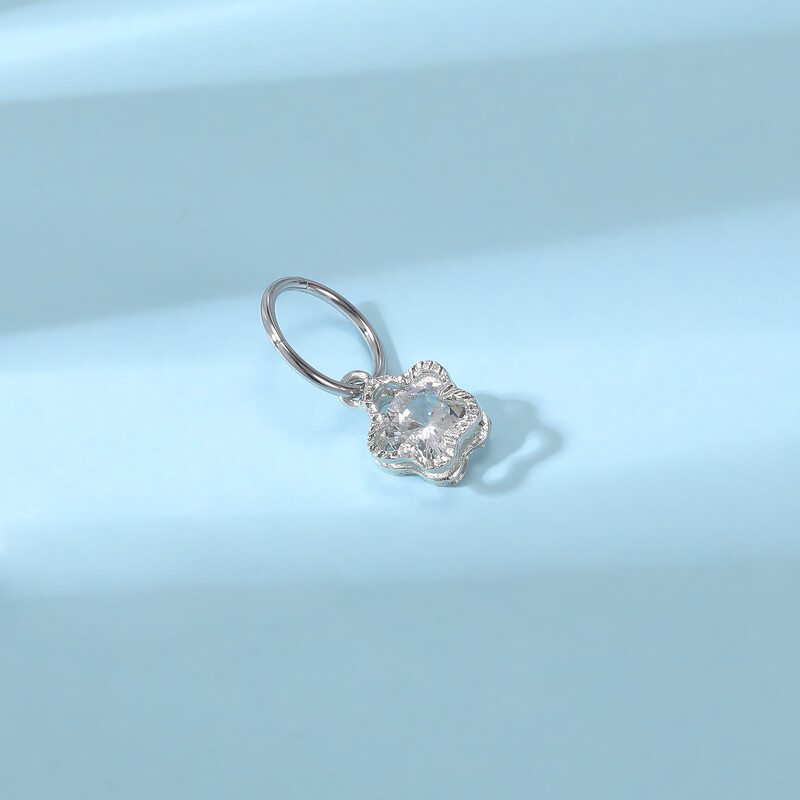 Piercing do pupka z nehrdzavejúcej ocele so zirkónom, zlatý 16G, piercing do tela, kruhový, so zirkónom.