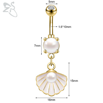 Piercing do pupka z nehrdzavejúcej ocele 14G zlatej farby s hadím srdcom a lesklým CZ krištáľom v tvare motýľa.