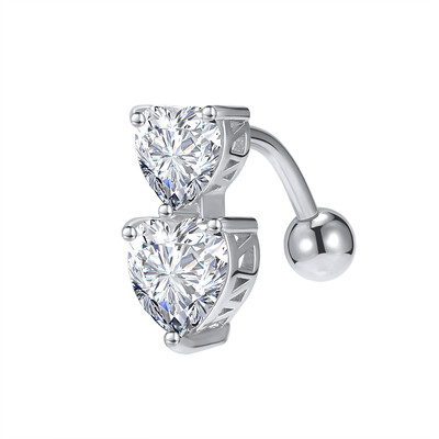 Piercing do pupka z nehrdzavejúcej ocele, 14g, visiace prstene do brucha pre ženy, opál, pozlátené ružovým zlatom