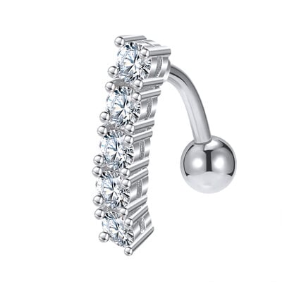 Piercing do pupka z nehrdzavejúcej ocele, 14g, visiace prstene do brucha pre ženy, opál, pozlátené ružovým zlatom