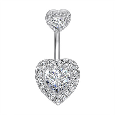 Piercing do pupka z nehrdzavejúcej ocele, 14g, visiace prstene do brucha pre ženy, opál, pozlátené ružovým zlatom