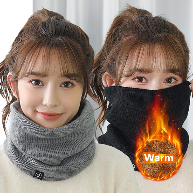Divat Puha Kötött Nyak Melegítő Sport Sál Női Férfi Arc Takaró Téli Korcsolya Futás Meleg Sálak Vastag Hidegálló Gallér