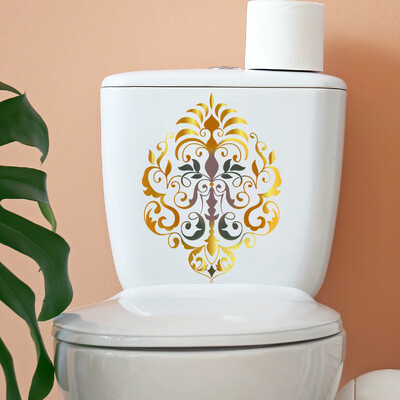 Plante de apă Frunze Autocol de toaletă Autocolant de perete de baie Broaște țestoase WC Autocolante murale autoadezive Decalcomanii pentru decorarea casei