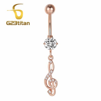 Náušnice do pupka z chirurgickej ocele, ružového zlata, na piercing do pupka, šperky z chirurgickej ocele, piercing Nombril.