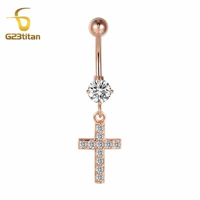 Náušnice do pupka z chirurgickej ocele, ružového zlata, na piercing do pupka, šperky z chirurgickej ocele, piercing Nombril.