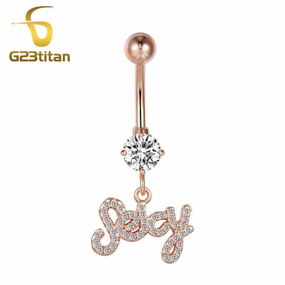 Náušnice do pupka z chirurgickej ocele, ružového zlata, na piercing do pupka, šperky z chirurgickej ocele, piercing Nombril.