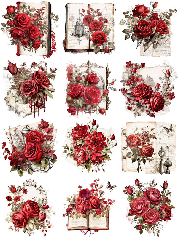 Rožių raidžių lipdukai amatai ir iškarpų leidyba lipdukai vaikams žaislų knyga Dekoratyvinis lipdukas „pasidaryk pats“ raštinės reikmenys