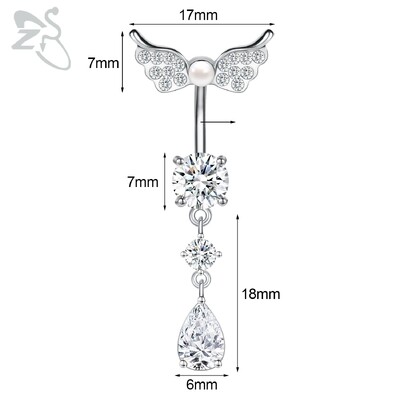 Piercing do pupka z nehrdzavejúcej ocele s motýľom a srdcom, 14G, ružovo-zlatý, s motýľom a srdcom, piercing do pupka.