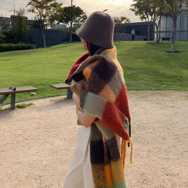 NOVI Luksuzni zimski debeli topli šal Ženski šal od kašmira i omoti Pašmina rubac Bufanda Ženski dugi tessel Echarpe 2023.