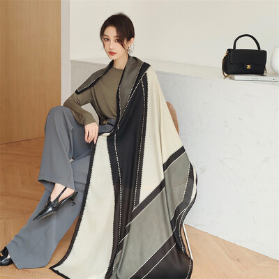 Eșarfă din bumbac de marcă de lux pentru femei, șaluri mari, design hijab, imprimeu echarpe, eșarfe cu ciucuri, damă, fură de plajă, tobe de eșapament, pareo