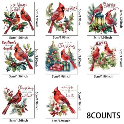 Kalėdų šunų kalambūrų sublimaciniai UV DTF lipdukai, vandeniui atsparus lipdukų paketas puodelių dekoravimui, „pasidaryk pats“ meno reikmenys, namų dekoravimas