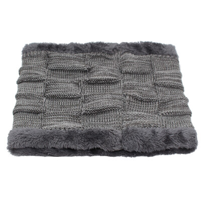 AETRUE Zimski prsten za muške marame Zimski šalovi za muškarce Žene Warp Debeli ovratnik Ovratnik Snood Šal Karirano toplo krzno Mekani muški šalovi