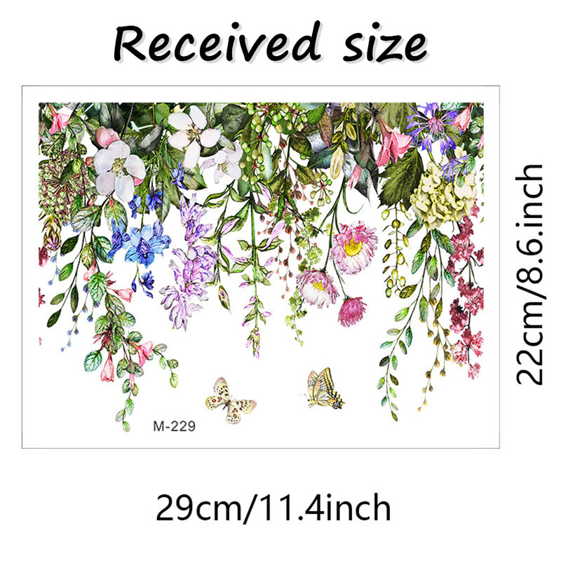 Autocolant de perete cu frunze de plante verzi Autocolant de baie pentru toaletă WC autoadeziv înfrumusețare flori decor pentru casa decalcomanii Drop shipping