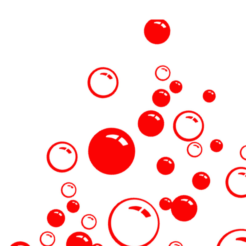 Мехурчета Кръг Подвижен тапет Баня Прозорец Стикер за стена Начало Направи си сам PVC стикери