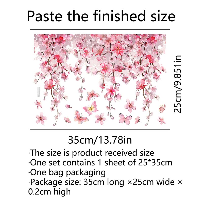 1db Rózsaszín szőlővirág WC matricák Kivehető csempe matricák mellékhelyiségek felújításához és lakberendezéshez