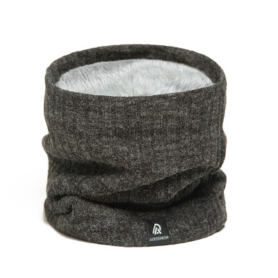 Eșarfă cu inel cald de iarnă groasă femei tricotată solidă, cu dungi, batic de schi în aer liber, mască completă, fire de lână, muffler Bufanda