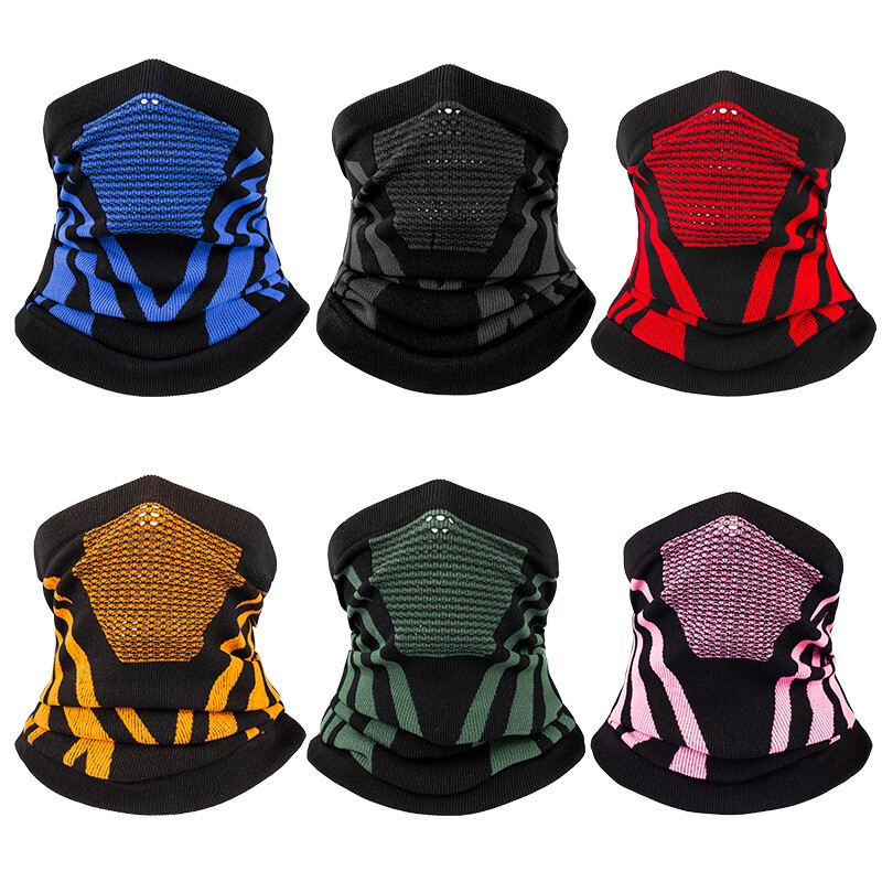 Bandana termica pentru fata Masca Acoperire Incalzita gatului Ghet Bicicleta Ciclism Ski Tub Esarfa Drumetii Masti respirabile Imprimare Femei Barbati Iarna