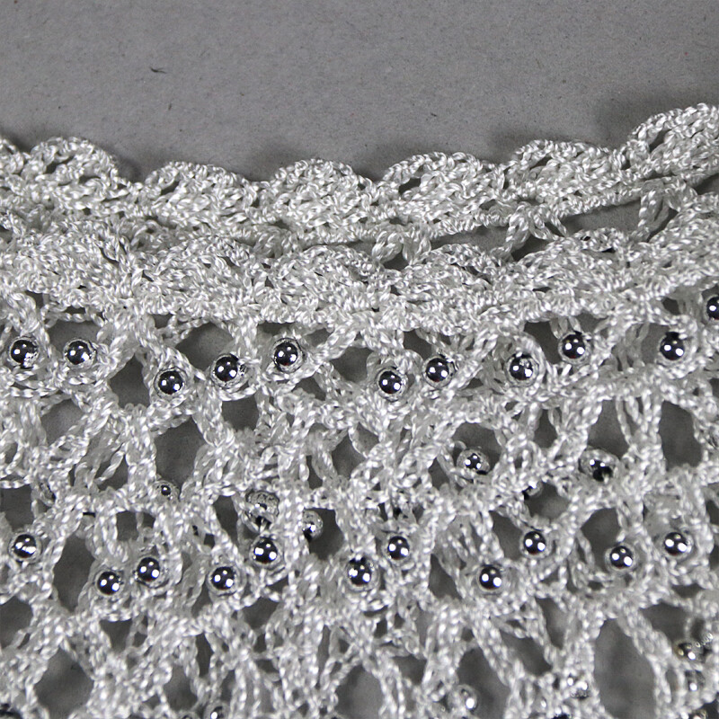 Croșetat, lucrat manual, scobit, șal din anii 1920, învelișuri Gatsby pentru petrecere, pelerina de seară cu margele, șal de mireasă, bolero, acoperire