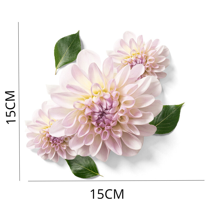 Rózsaszín, lila virágú WC-matricák Vízálló WC-vécéfedele Vinil matricák Virágok Fürdőszoba WC-dekoráció WC-burkolat matrica