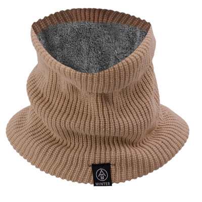 Zimski pleteni vuneni vratni šal otporan na vjetar, debela baršunasta podstava, topao šal, prozračan, veliki volumen, mekan, otporan na hladnoću, grijač za lice i vrat
