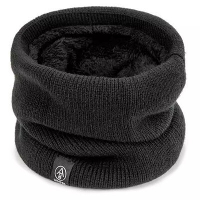 Zimski pleteni vuneni vratni šal otporan na vjetar, debela baršunasta podstava, topao šal, prozračan, veliki volumen, mekan, otporan na hladnoću, grijač za lice i vrat