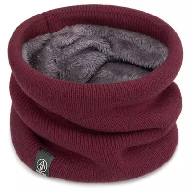 Zimski pleteni vuneni vratni šal otporan na vjetar, debela baršunasta podstava, topao šal, prozračan, veliki volumen, mekan, otporan na hladnoću, grijač za lice i vrat