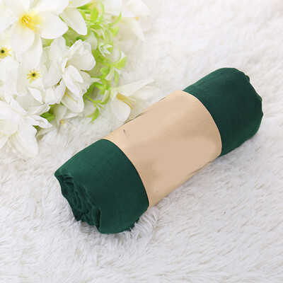 2024 új női pamut vászon sál Hidzsáb muszlim hosszú fejkendő sálak egyszínű puha női foulard strand sál