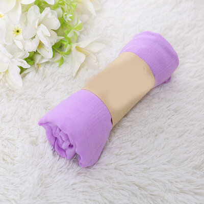 2024 új női pamut vászon sál Hidzsáb muszlim hosszú fejkendő sálak egyszínű puha női foulard strand sál