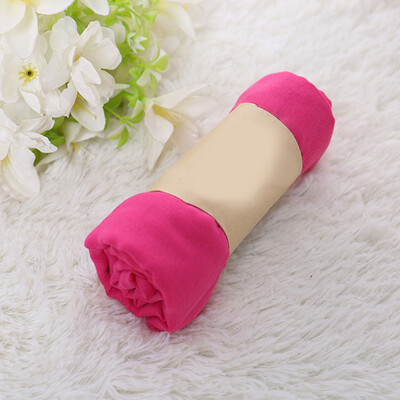 2024 új női pamut vászon sál Hidzsáb muszlim hosszú fejkendő sálak egyszínű puha női foulard strand sál