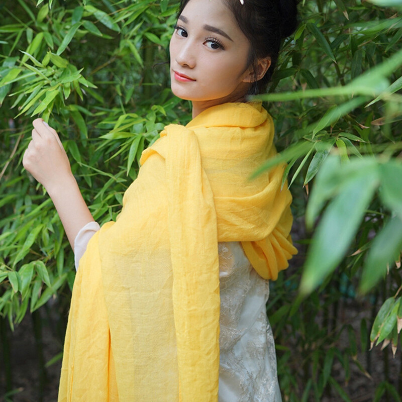 2024 új női pamut vászon sál Hidzsáb muszlim hosszú fejkendő sálak egyszínű puha női foulard strand sál