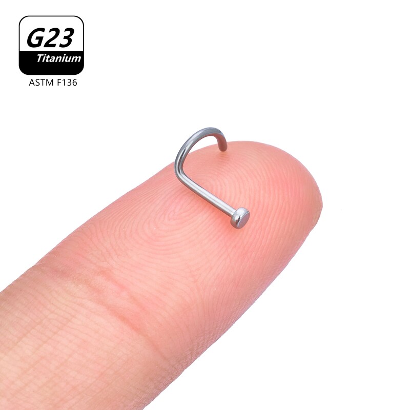 10 DB/tétel G23 titán, népszerű CZ orrcsapos gyűrű piercing 20 g labda divat septum szegecs mini fülbevaló test ékszer nagykereskedés