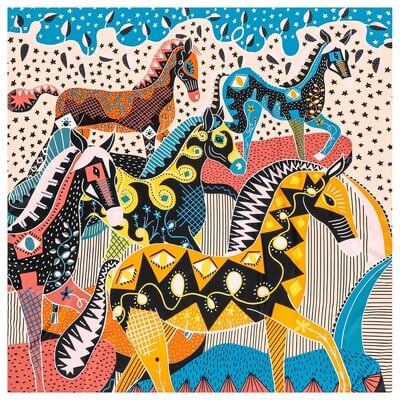 POBING selyemsál női lófejnyomat stólák négyzet alakú sálak, nagy kötésű kendők, hidzsábok, női selyem sálak, 130 cm