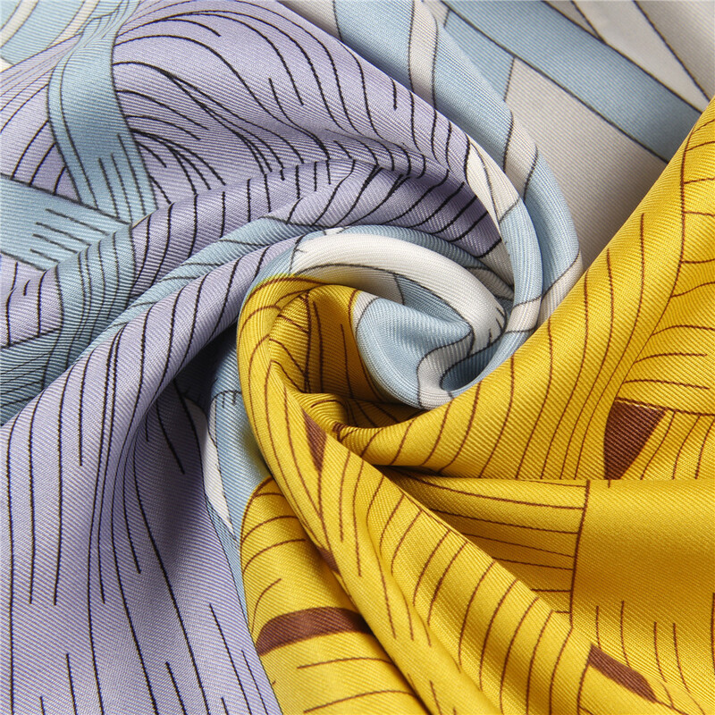 POBING selyemsál női lófejnyomat stólák négyzet alakú sálak, nagy kötésű kendők, hidzsábok, női selyem sálak, 130 cm