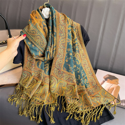 Bojt takaró Design vastag pashmina új téli meleg kendőtakaró kasmír sál női nyakkendő poncsó stólák 2024