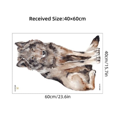 Realistické nálepky na stenu s levom, vlkom a tigrom pre detskú izbu, pozadie, bytové dekorácie, obývačka, detská izba, spálňa, dekorácie, nálepky na stenu