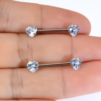 ASTM F136 Titanium Jewelry 5mm 1,2x14mm Νύχια θηλής Ring Bar Piercing με εσωτερική κλωστή Sexy Body Jewelry 16GNipple Barbell