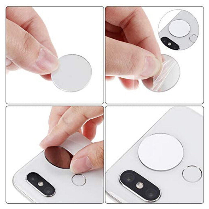 50PCS 2CM кръгъл акрилен стикер за огледало Самозалепващ се декор за стена за хол Направи си сам