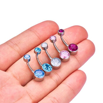 G23 Titanium Sexy Belly Button Piercing 14G Internal Thread Navel Piercing Υψηλής ποιότητας Καθρέφτης γυαλισμένο σώμα κοσμήματα Χονδρική