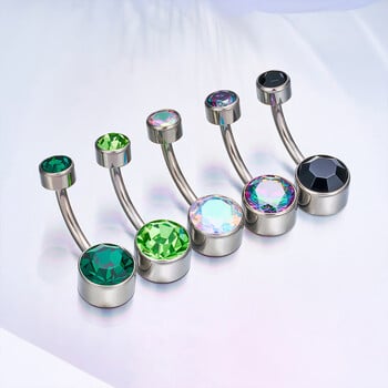 G23 Titanium Sexy Belly Button Piercing 14G Internal Thread Navel Piercing Υψηλής ποιότητας Καθρέφτης γυαλισμένο σώμα κοσμήματα Χονδρική