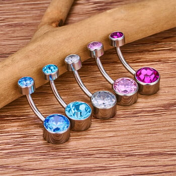 G23 Titanium Sexy Belly Button Piercing 14G Internal Thread Navel Piercing Υψηλής ποιότητας Καθρέφτης γυαλισμένο σώμα κοσμήματα Χονδρική