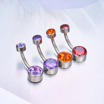 G23 Titanium Sexy Belly Button Piercing 14G Internal Thread Navel Piercing Υψηλής ποιότητας Καθρέφτης γυαλισμένο σώμα κοσμήματα Χονδρική