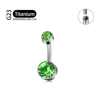 Piercing pentru buric sexy din titan G23, piercing pentru buric cu fir intern 14G, de înaltă calitate, lustruit în oglindă, bijuterii pentru corp.