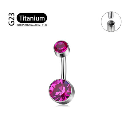 Piercing pentru buric sexy din titan G23, piercing pentru buric cu fir intern 14G, de înaltă calitate, lustruit în oglindă, bijuterii pentru corp.