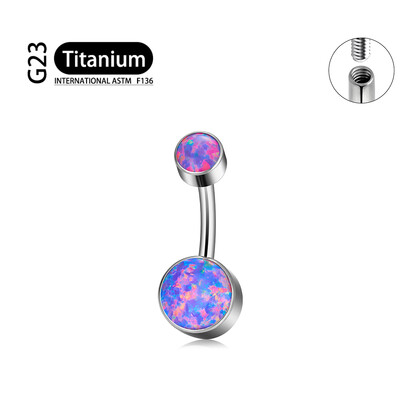 Piercing pentru buric sexy din titan G23, piercing pentru buric cu fir intern 14G, de înaltă calitate, lustruit în oglindă, bijuterii pentru corp.