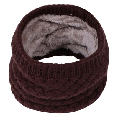 1 db Téli meleg, szálcsiszolt kötött nyakmelegítő kör kimenő pakolás köpeny hurok snood kendő kültéri símászó sál férfiaknak női
